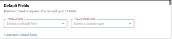 ITSM CMDB - Default Fields